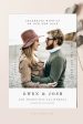 Modern Photo Changed the Date Wedding Invitation Announcement Card | Save the Date | PDF Template For Discount