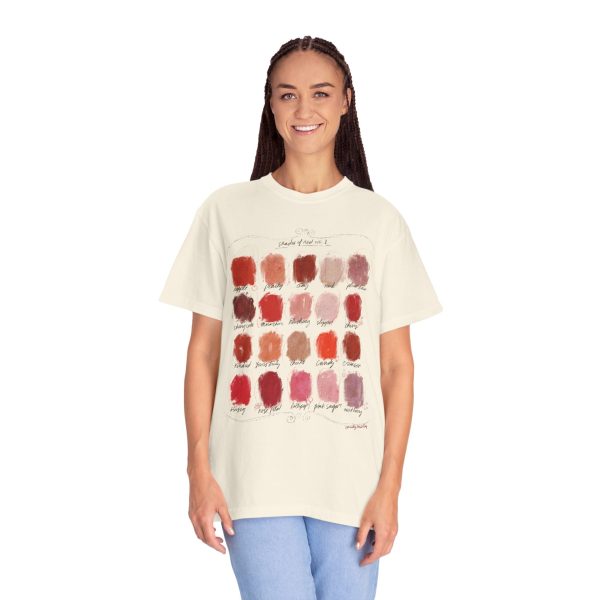 Shades of Red - Color Palette - Unisex Garment-Dyed Comfort Colors T-shirt - by Christy Beasley For Discount