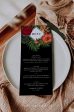 Tropical Wedding Reception Menu DIY Printable Template Online