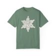 Crochet Snowflake - Unisex Garment-Dyed Comfort Colors T-shirt - by Christy Beasley Online Hot Sale