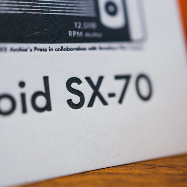 SX-70 Art :: Letterpress Print For Sale