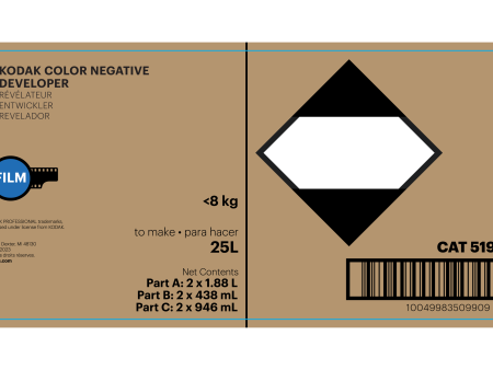 Color Negative Developer Replenisher, 2 x 25L Online