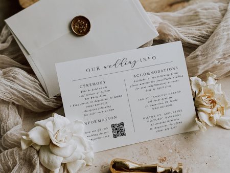 Wedding Wording Add-On Invitation | Save the Date | Printable Template Online