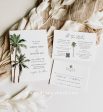 Palm Tree Wedding Invitation | Printable Template Hot on Sale