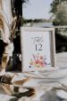 Floral Wedding Table Numbers Reception | Printable Template Sale