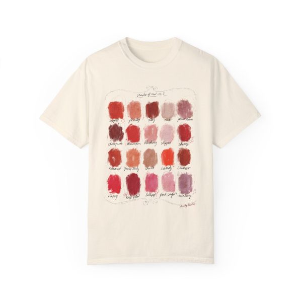 Shades of Red - Color Palette - Unisex Garment-Dyed Comfort Colors T-shirt - by Christy Beasley For Discount