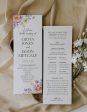 Floral Wedding Wedding Program | Printable Template For Discount