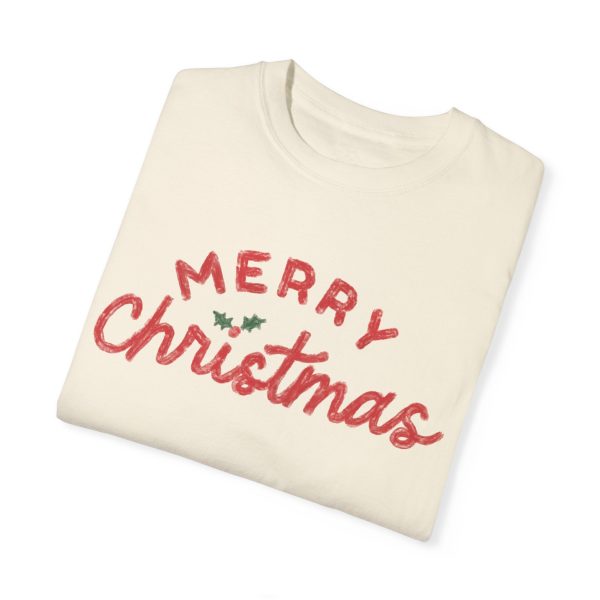 Merry Christmas - Unisex Garment-Dyed Comfort Colors T-shirt - by Christy Beasley Online