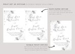 Tropical Wedding Reception Menu DIY Printable Template Online