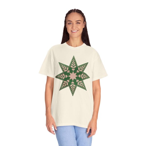 Big Christmas Star - Unisex Garment-Dyed Comfort Colors T-shirt - by Christy Beasley For Cheap