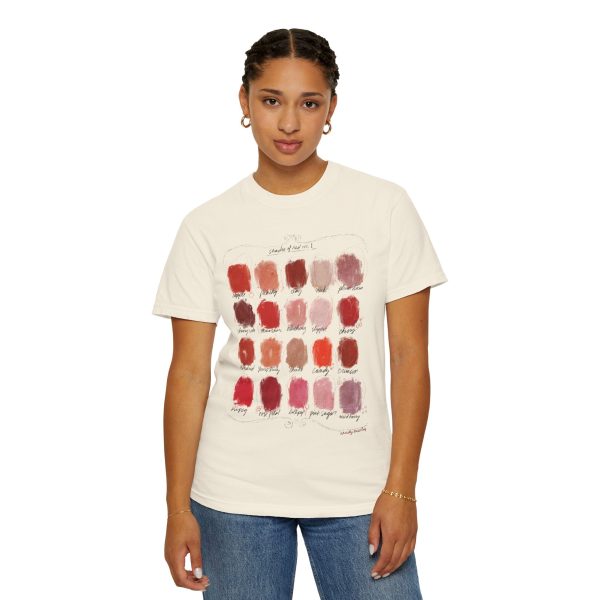 Shades of Red - Color Palette - Unisex Garment-Dyed Comfort Colors T-shirt - by Christy Beasley For Discount