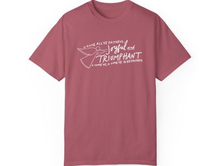 Joyful and Triumphant - Unisex Garment-Dyed Comfort Colors T-shirt - by Christy Beasley on Sale