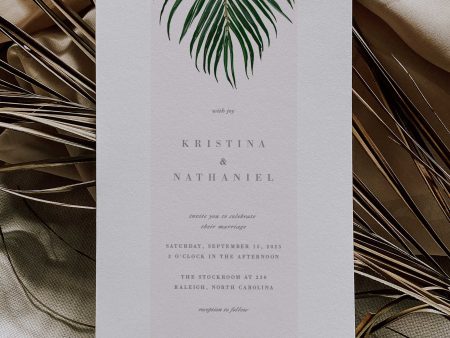 Mod Tropical Wedding Invitation | Printable Template | Instant Download Cheap