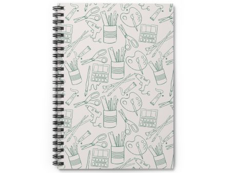 “Crafty Things” Spiral Notebook - Ruled Line - by Christy Beasley Online Hot Sale