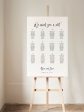 Simple Modern Wedding Seating Chart  | PDF Template Hot on Sale