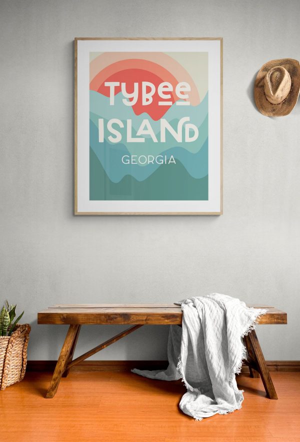 Destination: Tybee Island - Modern Art Print Online now