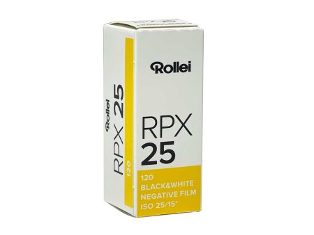 RPX 25 Low Speed B&W Negative Film, 120 Hot on Sale