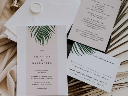 Mod Tropical Wedding Invitation | DIY Invitation Template | Printable Corjl Online now