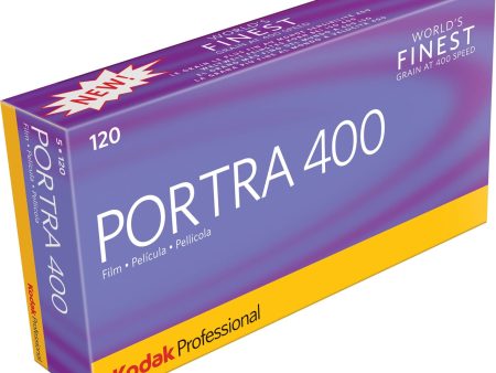 Portra 400 Color Negative Film, 120 5 pack on Sale