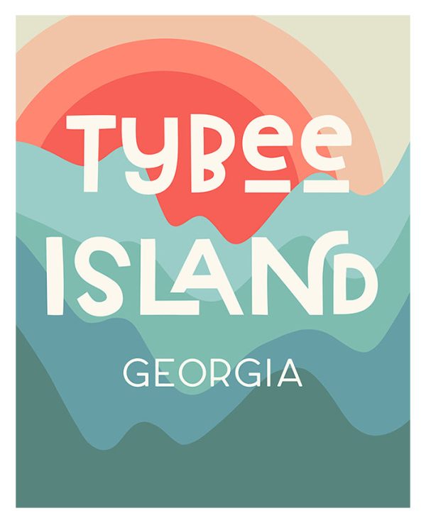 Destination: Tybee Island - Modern Art Print Online now