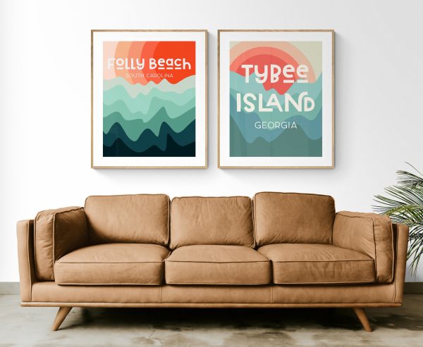 Destination: Tybee Island - Modern Art Print Online now