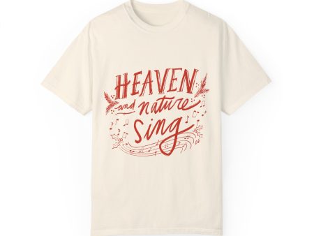 “Heaven and Nature Sing” - Unisex Garment-Dyed Comfort Colors T-shirt - by Christy Beasley For Cheap