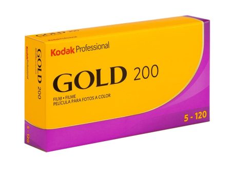 Gold 200 Color Negative Film, 120 5 Pack For Cheap