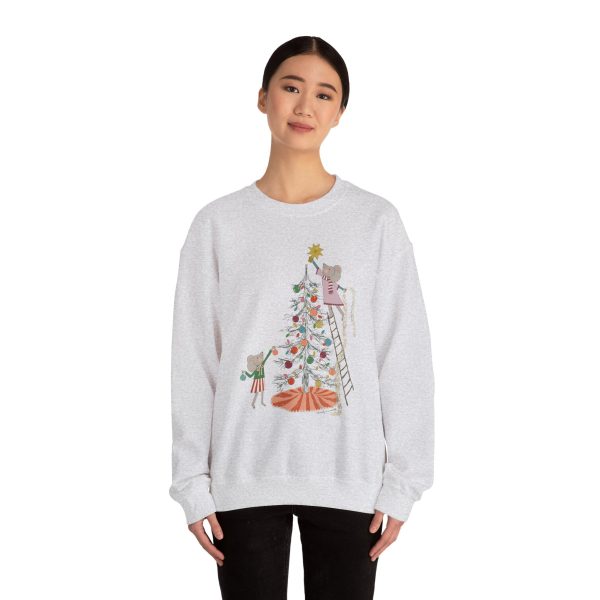 Merry Mice Tree - Unisex Heavy Blend™ Crewneck Sweatshirt Supply